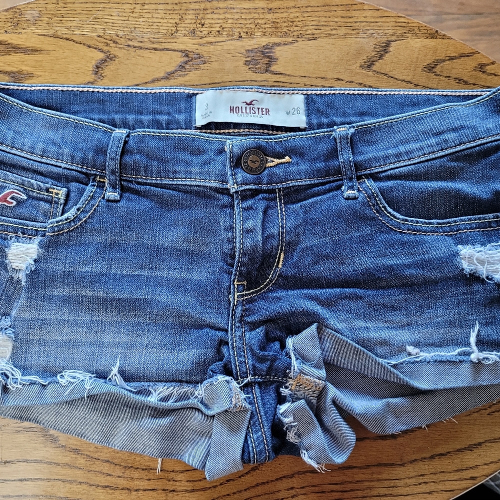 Hollister blue jean shorts sz.3